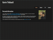 Tablet Screenshot of karimthebault.org